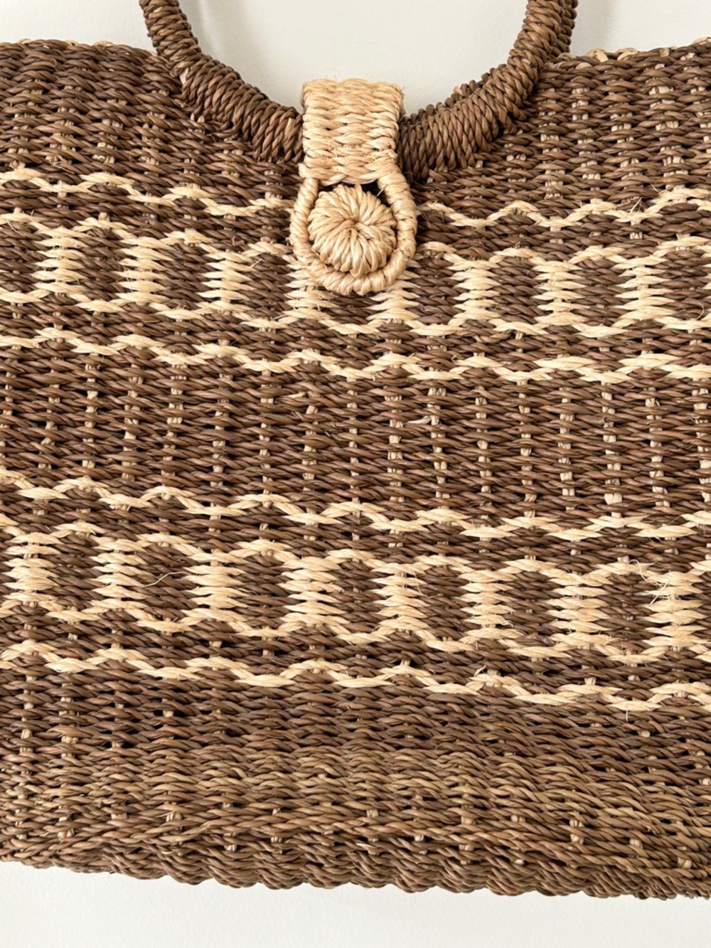 Handmade Woven Raffia & Rattan Bag - Picture 8 of 16